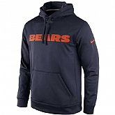 Men's Chicago Bears Nike KO Wordmark Performance Hoodie - Navy Blue,baseball caps,new era cap wholesale,wholesale hats